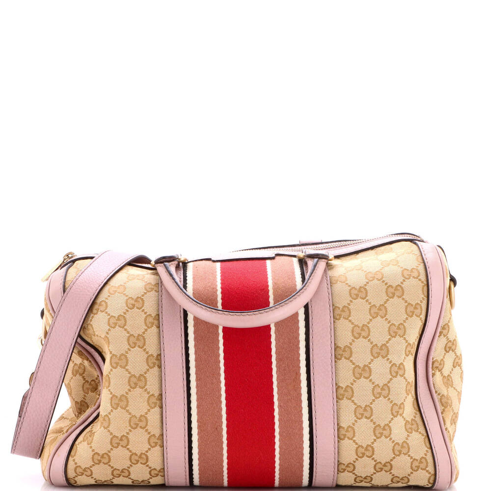 Gucci Medium Vintage Web Boston Bag